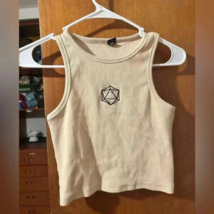 Odesza ribbed cropped tank top